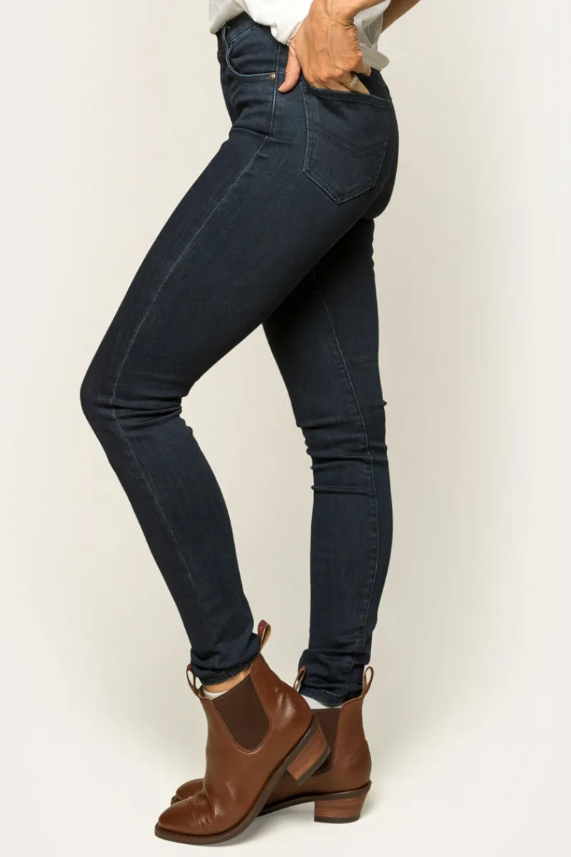 Outlet Ringers Western Sammy Womens High Rise Skinny Leg Jeans - Indigo Blue