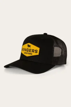 Hot Ringers Western Scotty Trucker Cap - Black
