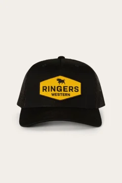 Hot Ringers Western Scotty Trucker Cap - Black