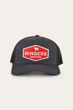 Discount Ringers Western Scotty Trucker Cap - Charcoal/Red