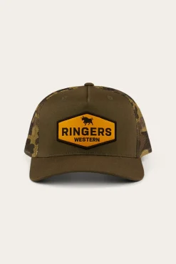 Clearance Ringers Western Scotty Trucker Cap - Military Green/Camo