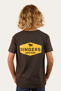 Ringers Western Servo Kids Classic Fit T-Shirt - Charcoal