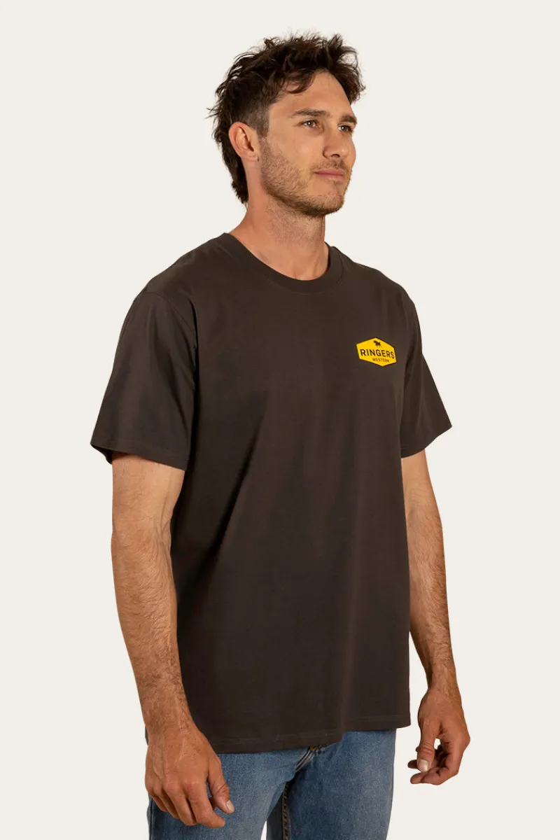 Clearance Ringers Western Servo Mens Loose Fit T-Shirt - Charcoal