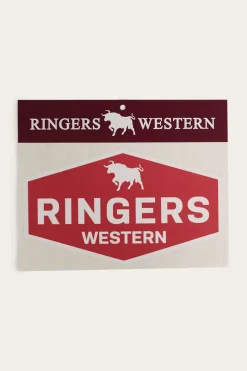 Clearance Ringers Western Servo Sticker - Red