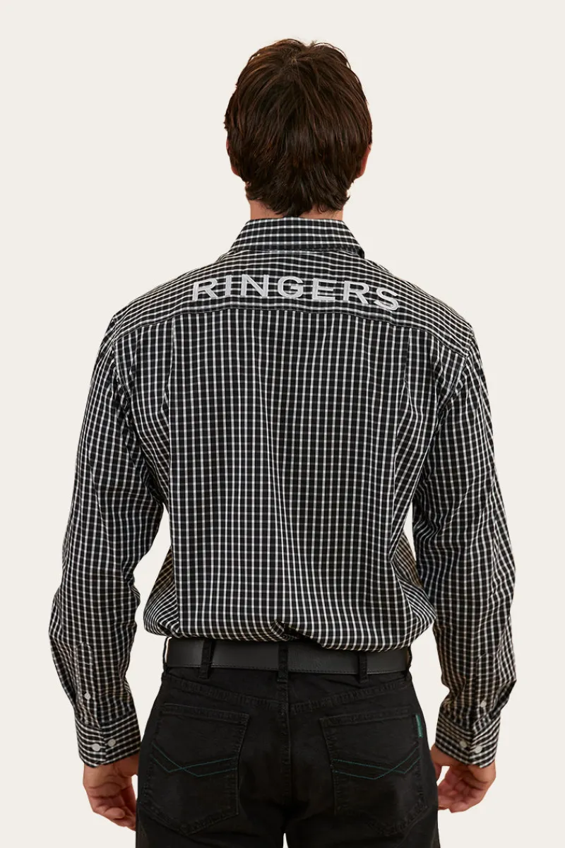 Sale Ringers Western Shelton Mens Dress Shirt - Black