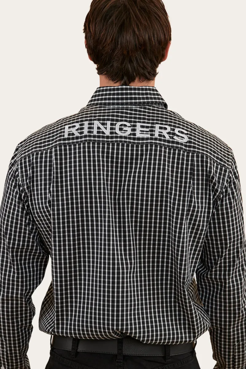 Sale Ringers Western Shelton Mens Dress Shirt - Black