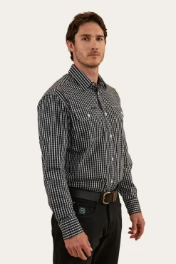 Sale Ringers Western Shelton Mens Dress Shirt - Black