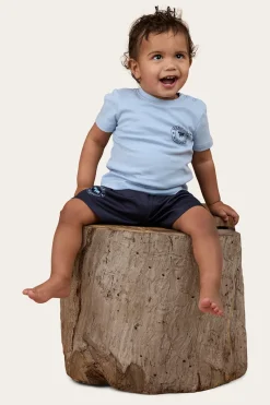 New Ringers Western Signature Bull Babies T-Shirt - Blue / Navy