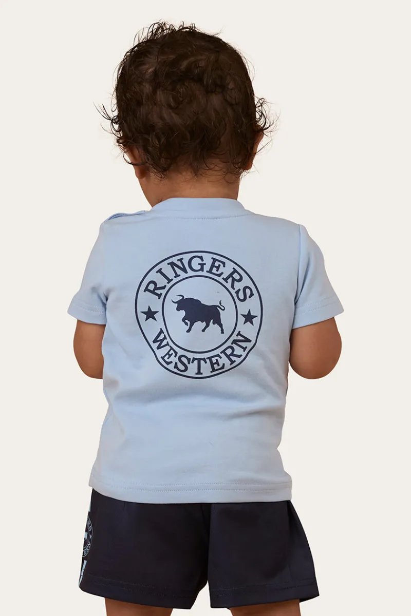 New Ringers Western Signature Bull Babies T-Shirt - Blue / Navy
