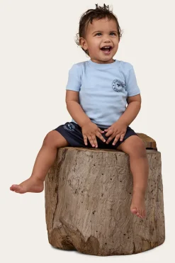 New Ringers Western Signature Bull Babies T-Shirt - Blue / Navy