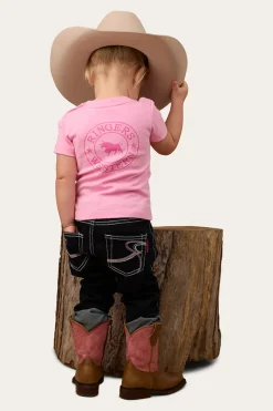 Outlet Ringers Western Signature Bull Babies T-Shirt - Pastel Pink / Candy