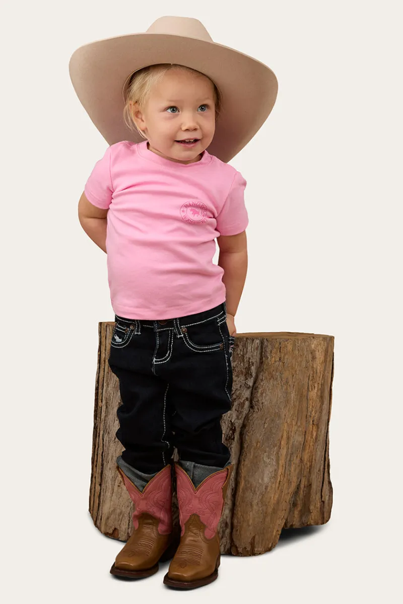 Outlet Ringers Western Signature Bull Babies T-Shirt - Pastel Pink / Candy
