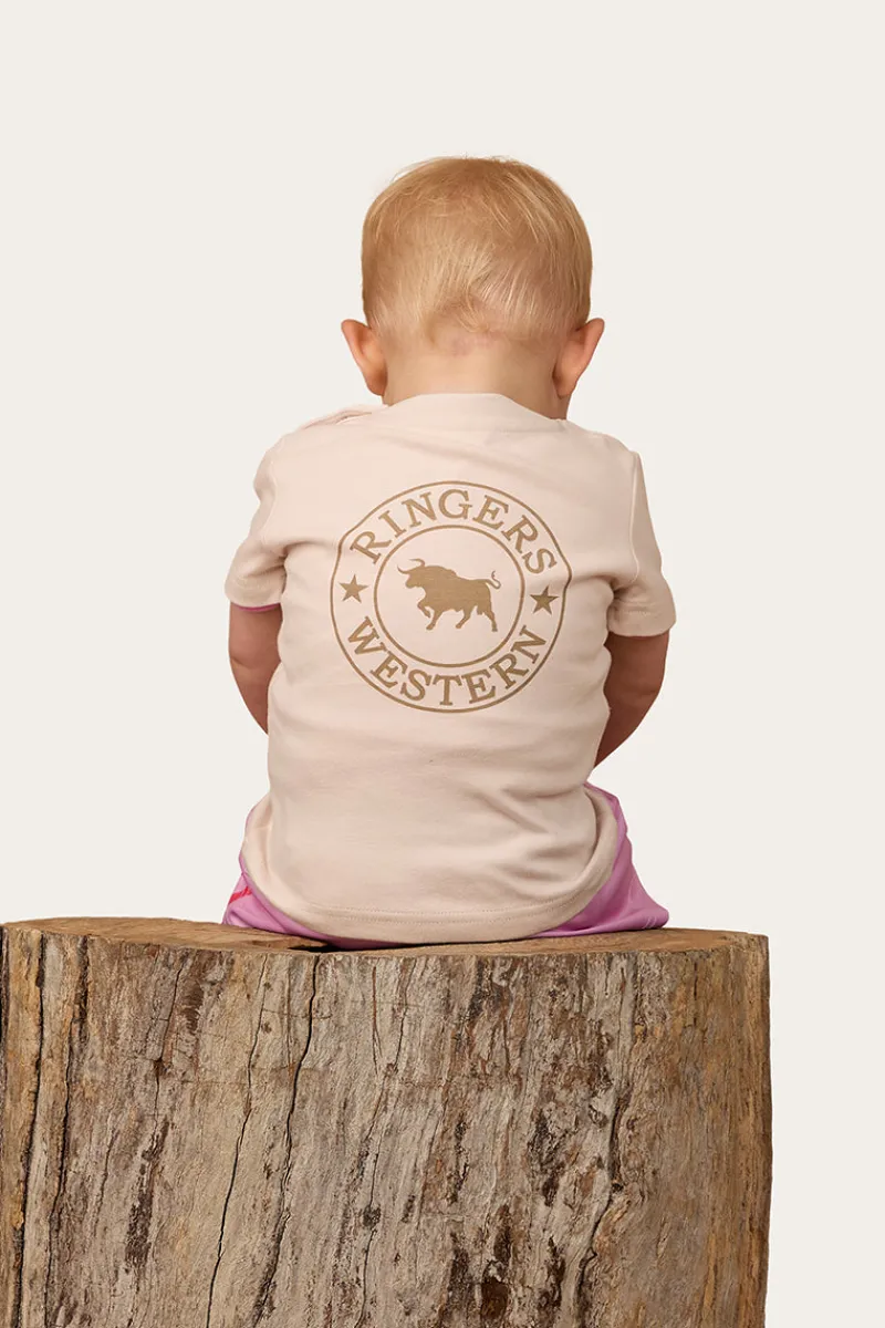 Ringers Western Signature Bull Babies T-Shirt - Beige / Clay