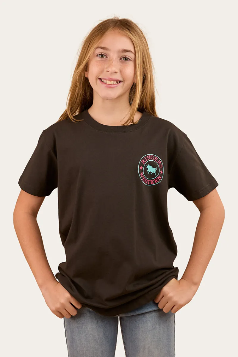 Outlet Ringers Western Signature Bull Kids Classic T-Shirt - Charcoal / Multi