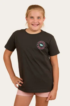 Outlet Ringers Western Signature Bull Kids Classic T-Shirt - Charcoal / Multi