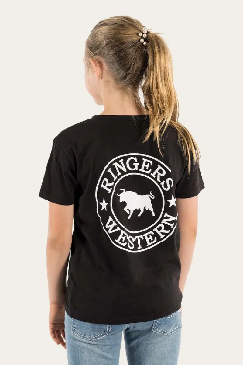Ringers Western Signature Bull Kids Classic Fit T-Shirt - Black/White