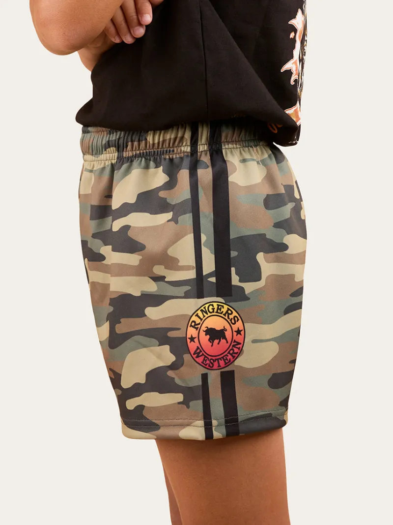 Online Ringers Western Signature Bull Kids Footy Short - Camo
