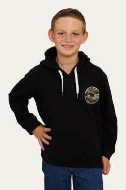 Best Ringers Western Signature Bull Kids Pullover Hoodie - Black/Camo