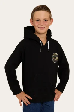 Best Ringers Western Signature Bull Kids Pullover Hoodie - Black/Camo