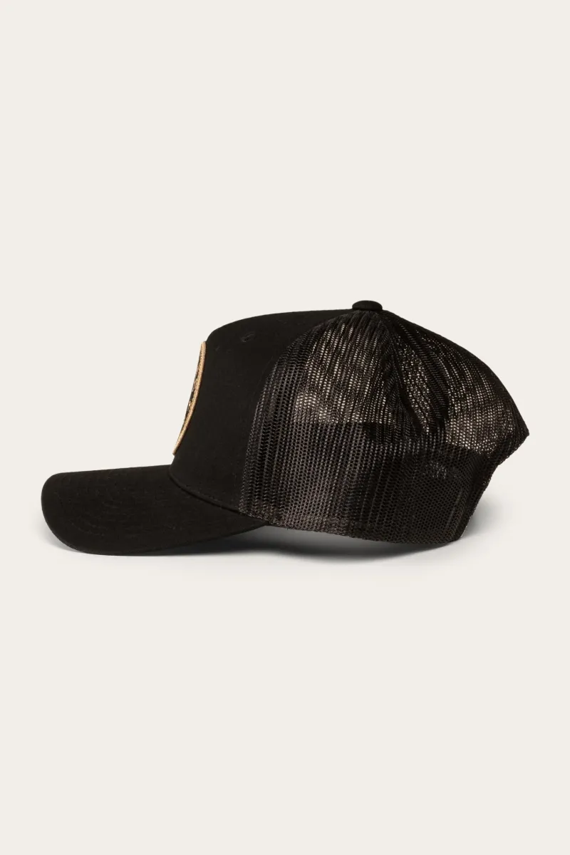Best Ringers Western Signature Bull Kids Trucker Cap - Black/Gold