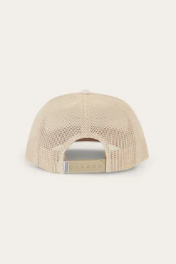 New Ringers Western Signature Bull Kids Trucker Cap - Beige/Clay