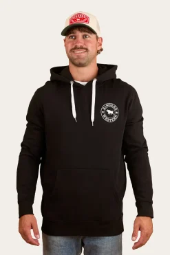 Ringers Western Signature Bull Mens Pullover Hoodie - Black/White