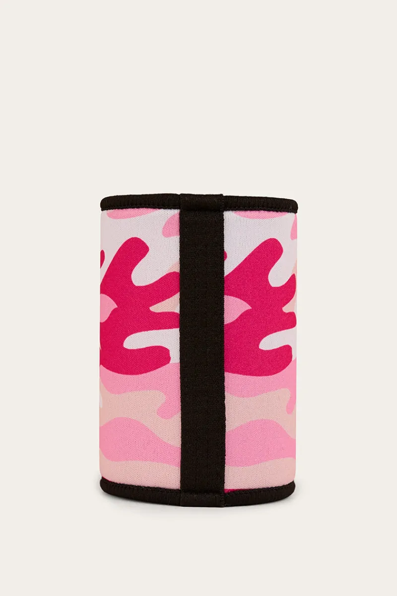 Outlet Ringers Western Signature Bull Stubby Cooler - Pink Camo