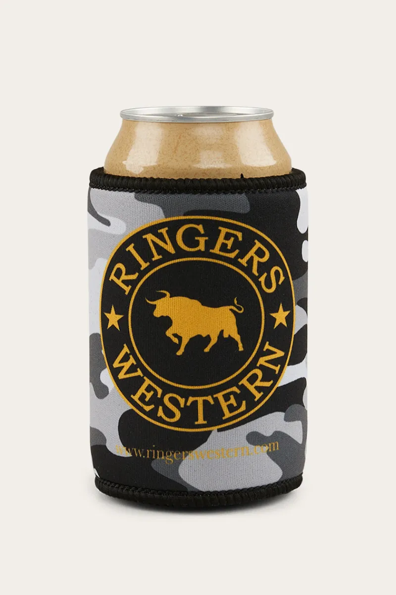 Best Ringers Western Signature Bull Stubby Cooler - Grey Camo