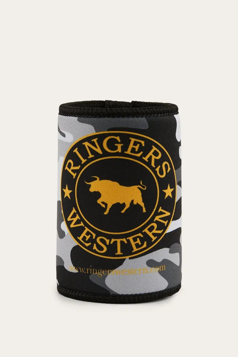 Best Ringers Western Signature Bull Stubby Cooler - Grey Camo