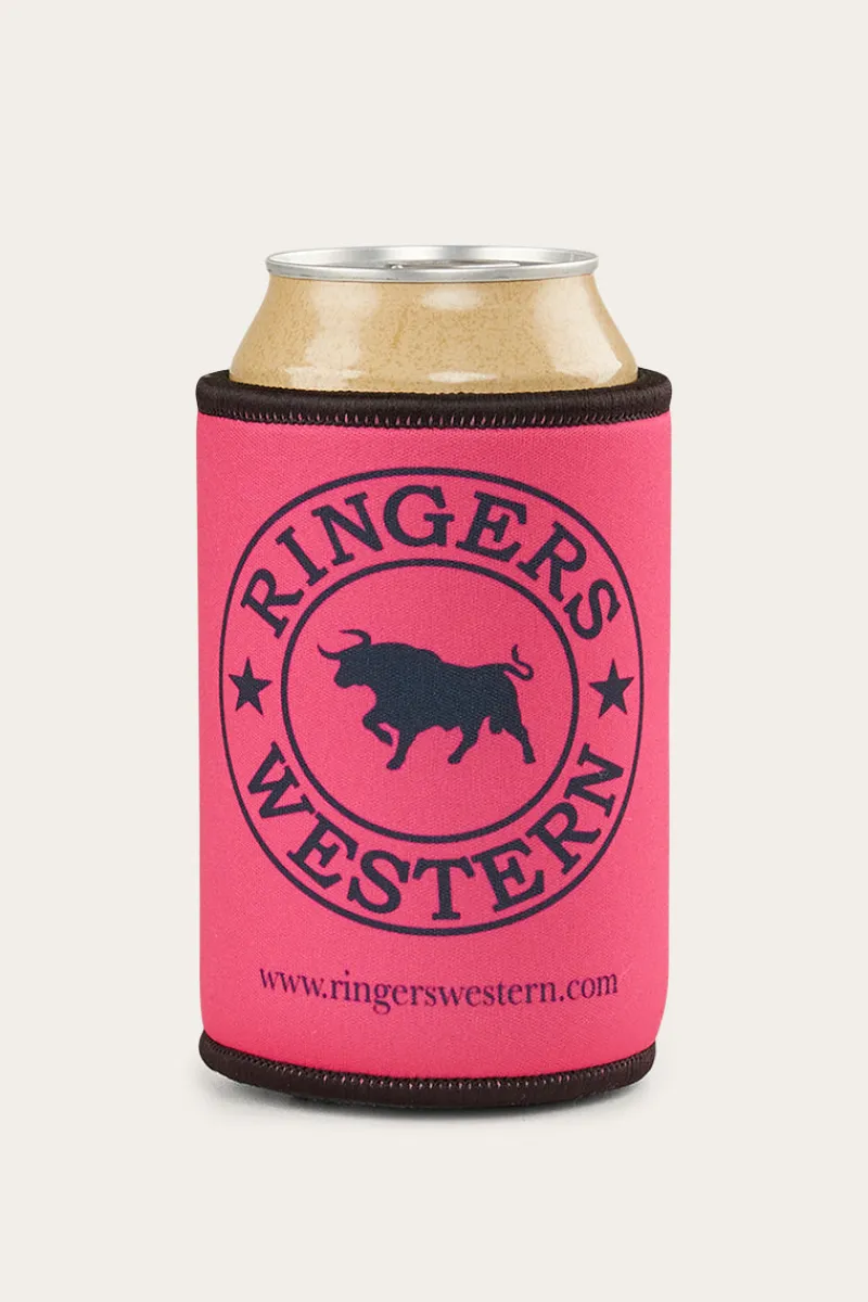New Ringers Western Signature Bull Stubby Cooler - Pink