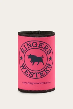New Ringers Western Signature Bull Stubby Cooler - Pink