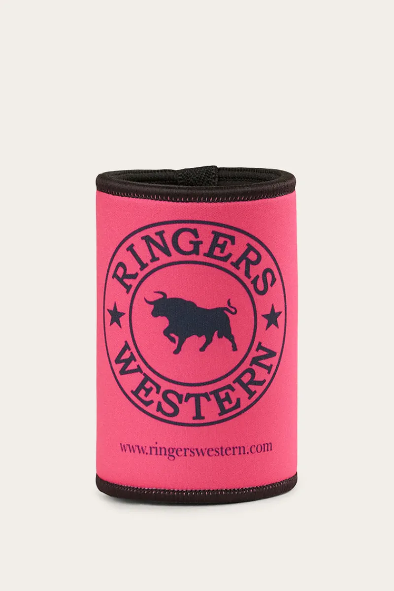 New Ringers Western Signature Bull Stubby Cooler - Pink