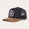 Hot Ringers Western Signature Bull Trucker - Dark Navy/Clay