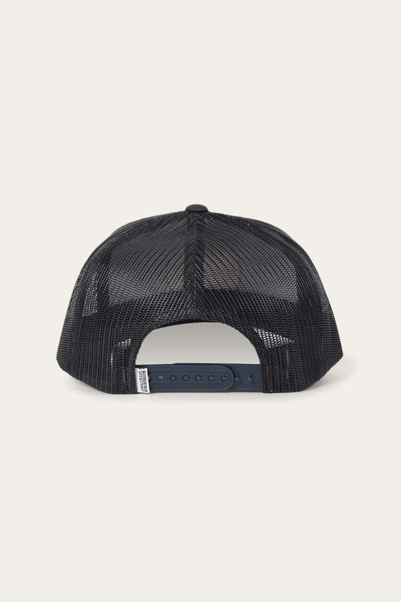 Hot Ringers Western Signature Bull Trucker - Dark Navy/Clay