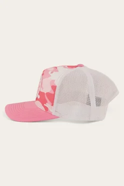 Clearance Ringers Western Signature Bull Trucker Cap - Pink Camo