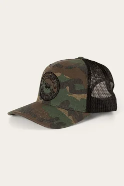 Ringers Western Signature Bull Trucker Cap - Camo/Black