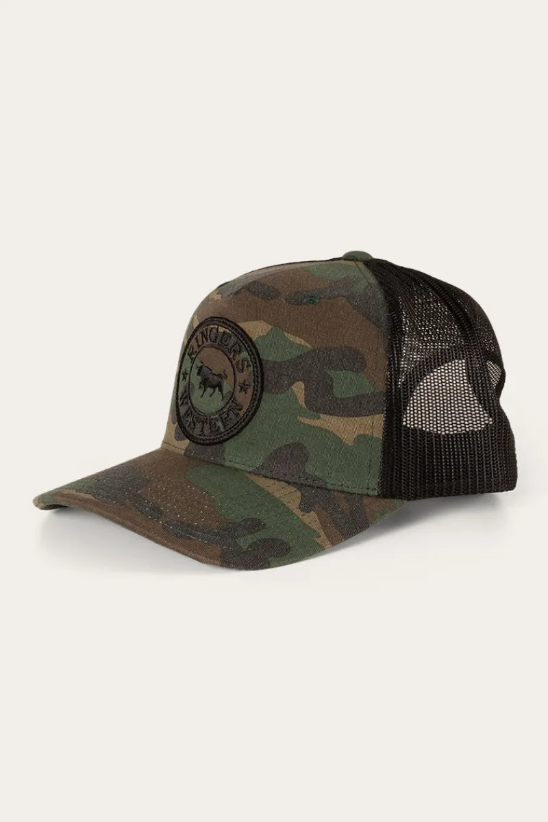 Ringers Western Signature Bull Trucker Cap - Camo/Black