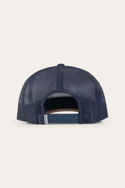 Ringers Western Signature Bull Trucker Cap - Navy / Chocolate