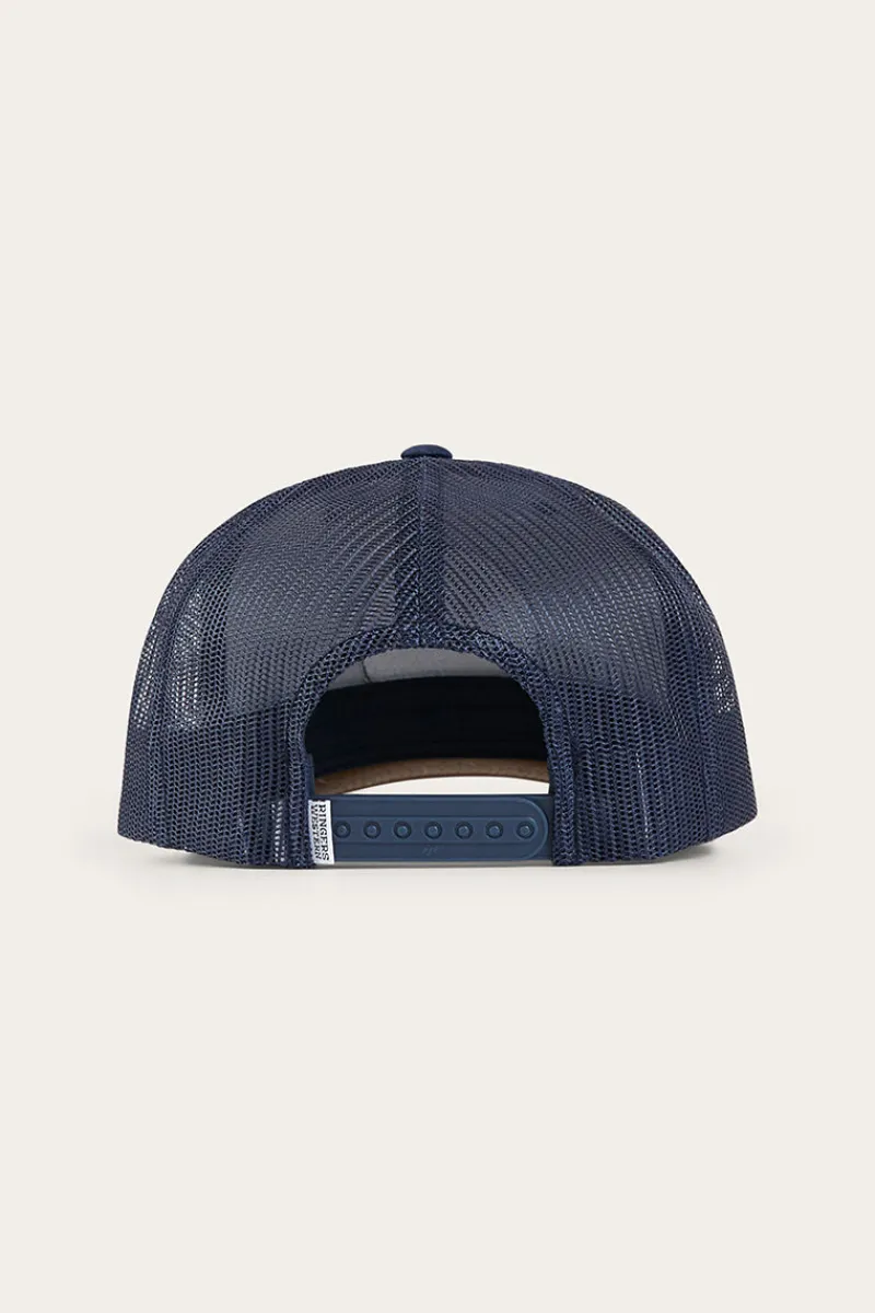 Ringers Western Signature Bull Trucker Cap - Navy / Chocolate