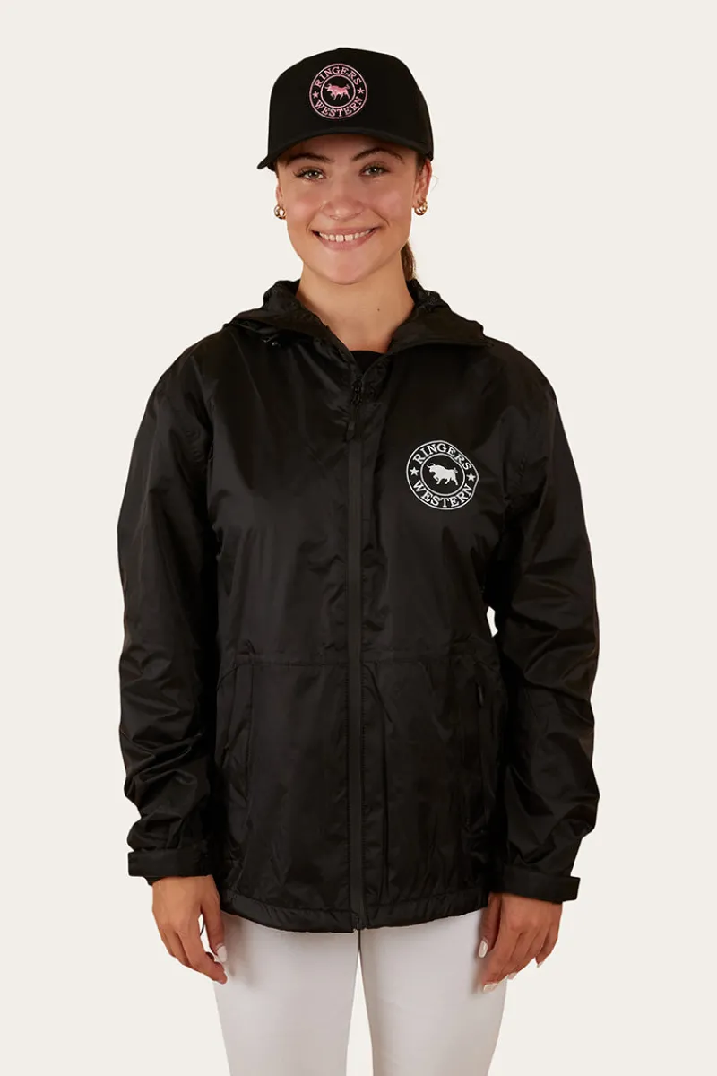 Outlet Ringers Western Signature Bull Womens Spray Jacket - Black
