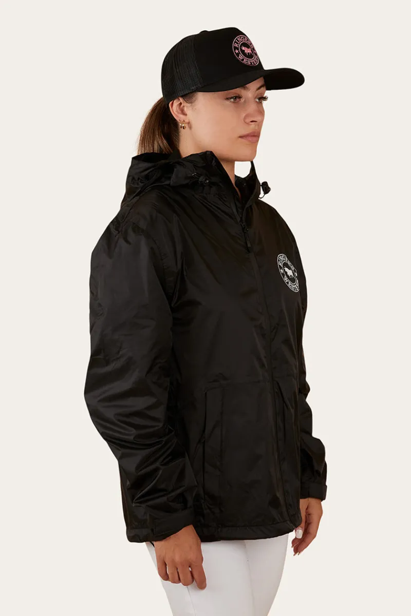 Outlet Ringers Western Signature Bull Womens Spray Jacket - Black