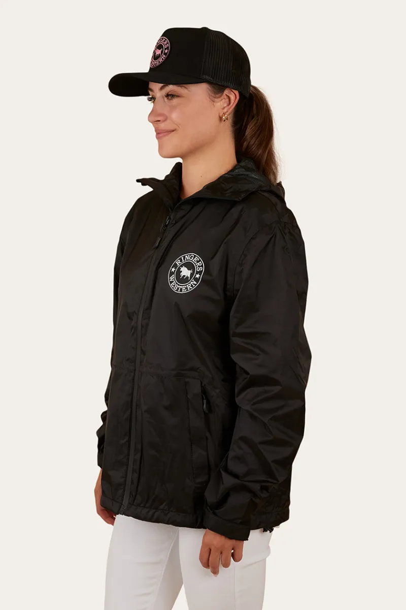 Outlet Ringers Western Signature Bull Womens Spray Jacket - Black