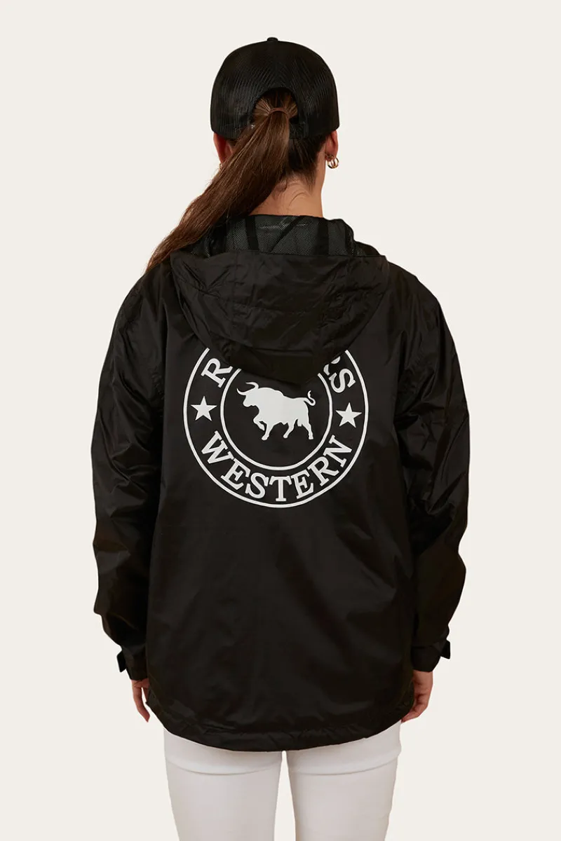 Outlet Ringers Western Signature Bull Womens Spray Jacket - Black