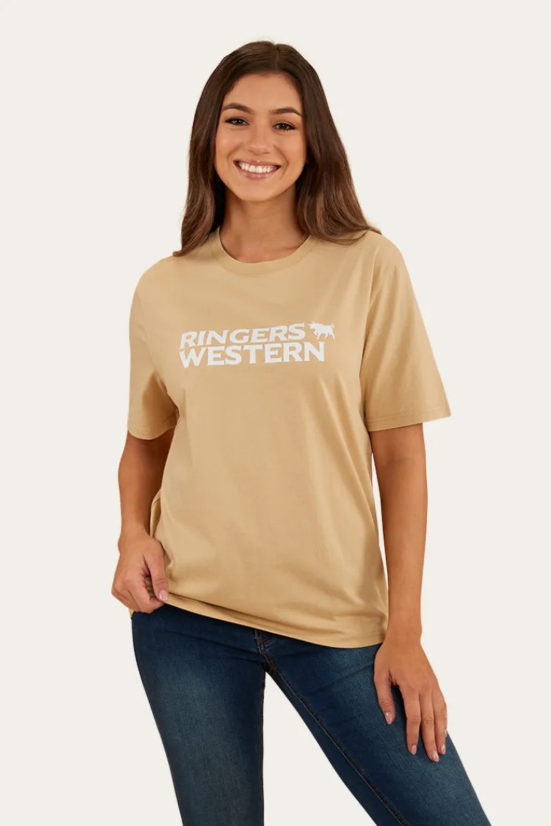 New Ringers Western Somerset Womens Loose Fit T-Shirt - Dark Sand