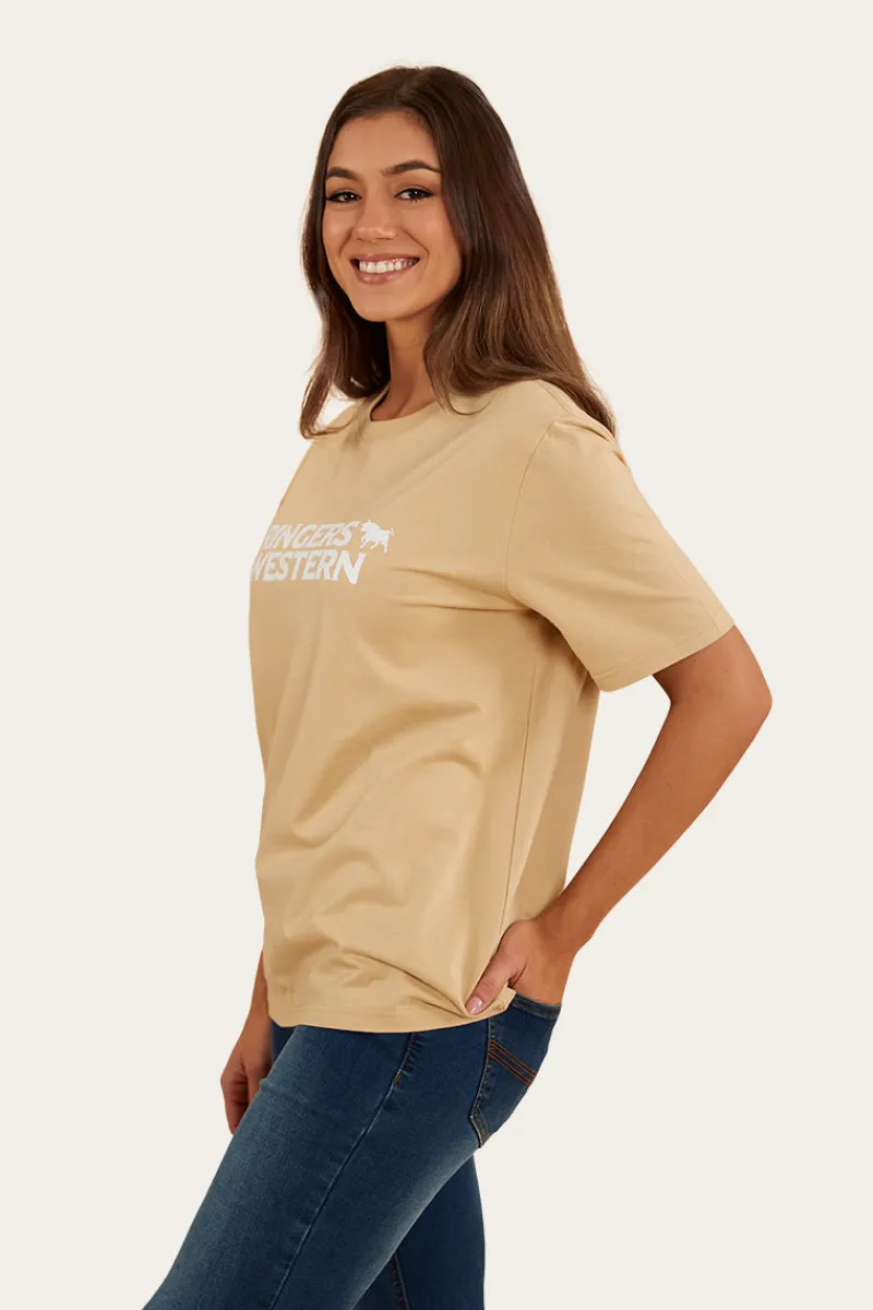 New Ringers Western Somerset Womens Loose Fit T-Shirt - Dark Sand