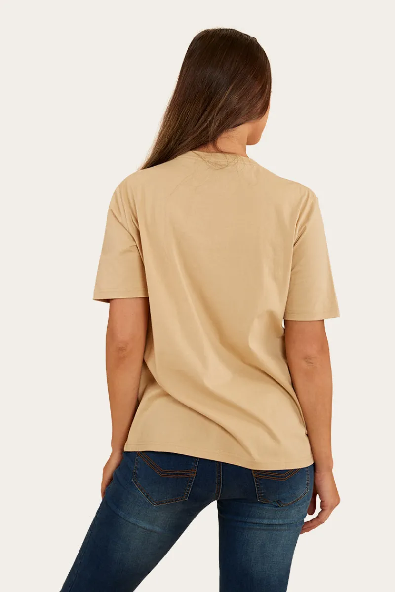 New Ringers Western Somerset Womens Loose Fit T-Shirt - Dark Sand