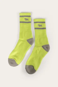 Discount Ringers Western Sorrento Socks - Neon Yellow