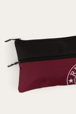 Sale Ringers Western Spencer Pencil Case - Burgundy/Black