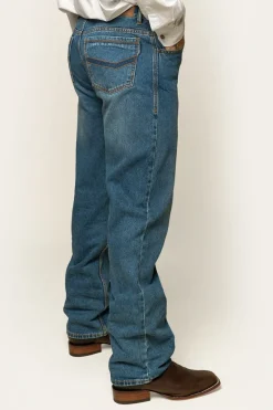 Clearance Ringers Western Station Hill Mens Relaxed Fit Jean - Mid Wash Blue