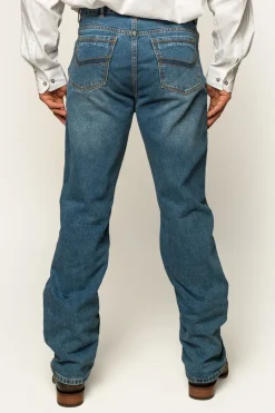 Clearance Ringers Western Station Hill Mens Relaxed Fit Jean - Mid Wash Blue